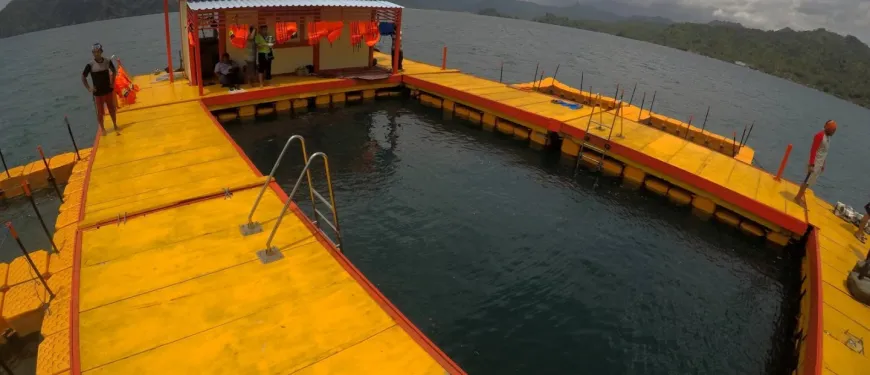 Rumah Apung Bangkokan Watulimo Suguhkan Keindahan Wisata Pantai 